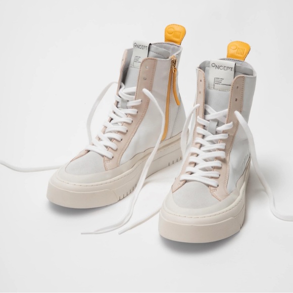 Oncept Lisbon high top sneakers. Size 10. EUC. - Picture 3 of 9